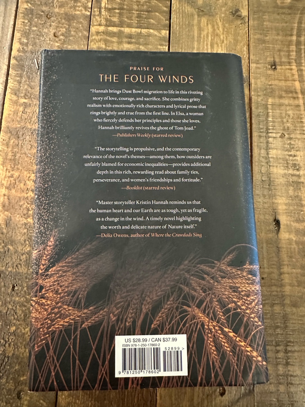 The Four Winds Book by Kristin Hannah Like New - Picture 4 of 4